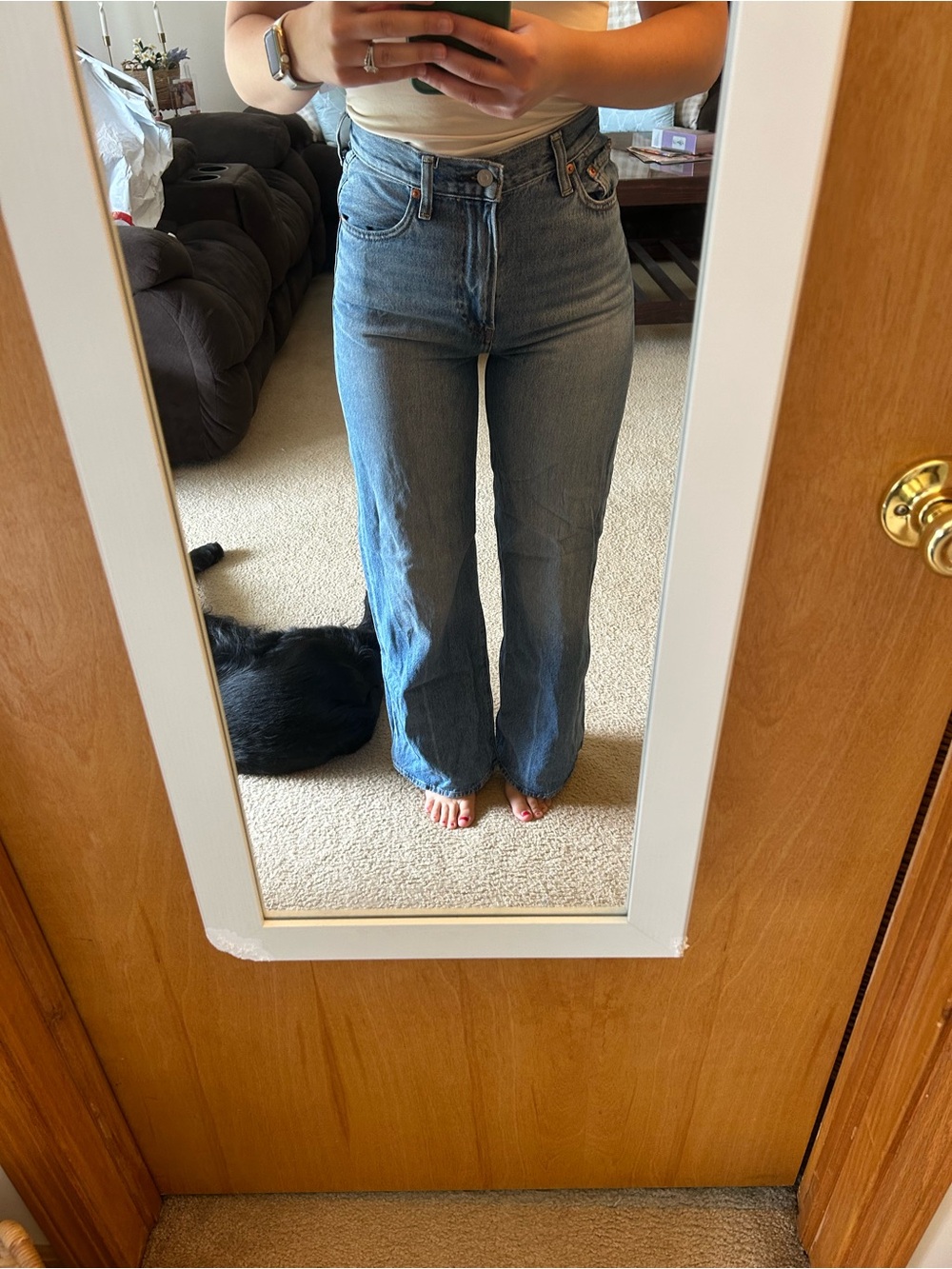 Levi’s Ribcage Wide Leg Jeans — Medium Wash - Picture 2 of 7
